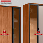 Guarda Roupa Casal Com Vidro Reflecta 4 Portas 4 Gavetas Flex