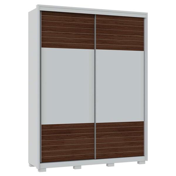 Guarda Roupa Casal Confort 2 Portas 3 Gavetas Branco Caemmun