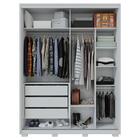 Guarda Roupa Casal Confort 2 Portas 3 Gavetas Branco Caemmun