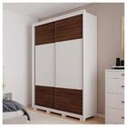 Guarda Roupa Casal Confort 2 Portas 3 Gavetas Branco Caemmun