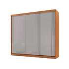 Guarda Roupa Casal Connor 100 Mdf 3 Portas De Correr Moderna