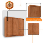 Guarda Roupa Casal Connor 100 Mdf 3 Portas E 2 Gavetas - Mode