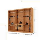 Guarda Roupa Casal Connor 100 Mdf 3 Portas E 4 Gavetas - Mode