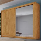 Guarda-roupa Casal Creta 2 Portas 4 Gavetas 100% Mdf Peroba/a