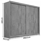 Guarda-roupa Casal Creta 2 Portas 4 Gavetas 100% Mdf Peroba/o