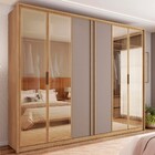 Guarda-roupa Casal Cristal 6 Portas Reflecta 6 Gavetas Buriti