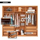 Guarda-roupa Casal Cristal 6 Portas Reflecta 6 Gavetas Buriti