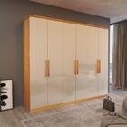 Guarda-roupa Casal Cyrus 100%mdf 6 Portas 4 Gav Bom Pastor