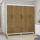 Guarda Roupa Casal D22 6 Portas 6 Gavetas Carioca Móveis