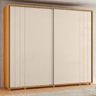 Guarda Roupa Casal Dalí Ripado 2 Portas Deslizantes - Madetec