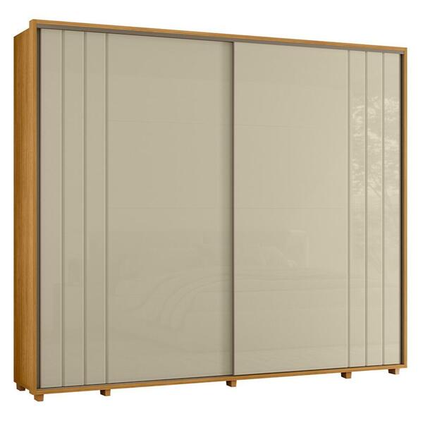 Guarda Roupa Casal Dalí Ripado 2 Portas Deslizantes - Madetec