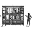 Guarda Roupa Casal Dalí Ripado 2 Portas Deslizantes - Madetec