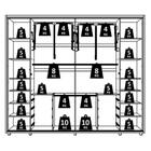 Guarda Roupa Casal Dalí Ripado 2 Portas Deslizantes - Madetec