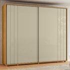 Guarda Roupa Casal Dalí Ripado 2 Portas Deslizantes - Madetec