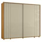 Guarda Roupa Casal Dalí Ripado 2 Portas Deslizantes - Madetec