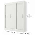 Guarda-roupa Casal Dallas 3 Portas 3 Gavetas Branco - Panoram