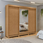 Guarda Roupa Casal Dângelo 3 Portas De Correr Com Espelho E P