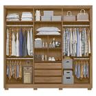 Guarda Roupa Casal Danúbio 6 Portas Com Espelho - Pr Móveis