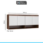 Guarda Roupa Casal De Canto Modulado 240 Cm Selene 7 Pçs Mdp