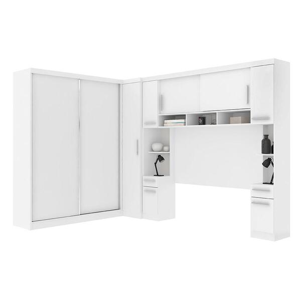 Guarda Roupa Casal De Canto Modulado Com 9 Portas, Muitos Nic