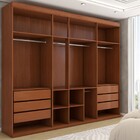 Guarda-roupa Casal Débora 7 Portas 6 Gavetas Cinamomo/off Whi
