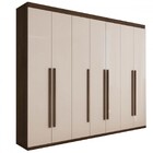 Guarda-roupa Casal Débora 7 Portas 6 Gavetas Imbuia/off White