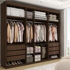 Guarda-roupa Casal Débora 7 Portas 6 Gavetas Imbuia/off White