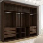 Guarda-roupa Casal Débora 7 Portas 6 Gavetas Imbuia/off White