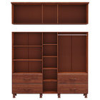 Guarda Roupa Casal Decorativo Gwen Madeira 05 Portas Com Male