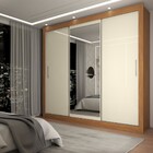 Guarda-roupa Casal Del Plata 3 Portas 4 Gavetas Com Espelho C