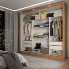 Guarda-roupa Casal Del Plata 3 Portas 4 Gavetas Com Espelho C