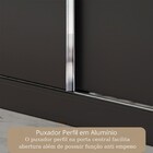 Guarda-roupa Casal Del Plata 3 Portas 4 Gavetas Preto - Panor