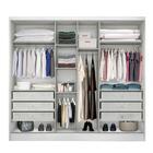 Guarda-roupa Casal Dello Plus 6 Pt 6 Gv Branco - Novo Horizon