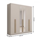 Guarda-roupa Casal Denver 6 Portas 3 Gavetas Com Espelho Fend