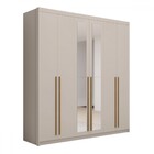 Guarda-roupa Casal Denver 6 Portas 3 Gavetas Com Espelho Fend