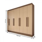 Guarda-roupa Casal Diplomata 8 Portas 4 Gavetas 100% Mdf Cast