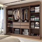 Guarda-roupa Casal Diplomata 8 Portas 4 Gavetas 100% Mdf Cast