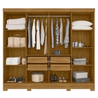 Guarda Roupa Casal Diplomata 8 Portas Freijó Off White Moval