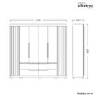 Guarda Roupa Casal Doble 4 Portas E 4 Gavetas Com Espelho - M