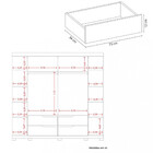 Guarda Roupa Casal Doble 4 Portas E 4 Gavetas Com Espelho - M