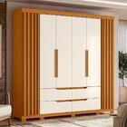 Guarda Roupa Casal Doble 4 Portas E 4 Gavetas - Móveis Albatr