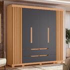 Guarda Roupa Casal Doble 4 Portas E 4 Gavetas - Móveis Albatr