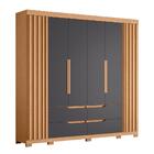 Guarda Roupa Casal Doble 4 Portas E 4 Gavetas - Móveis Albatr