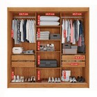 Guarda-roupa Casal Dortmund 3 Portas 4 Gavetas Com Espelho Ri