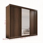 Guarda-roupa Casal Dortmund 3 Portas 4 Gavetas Com Espelho Ri