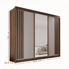 Guarda-roupa Casal Dortmund 3 Portas 4 Gavetas Com Espelho Ri