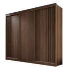 Guarda-roupa Casal Dortmund 3 Portas 4 Gavetas Ripado 100% Md