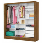 Guarda Roupa Casal Dubai 3 Portas De Correr E 3 Gavetas Cario