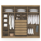 Guarda Roupa Casal Dubai Majestic 6 Portas Nature Fendi Vr