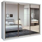 Guarda Roupa Casal E 3 Portas Lisboa Wemov Branco